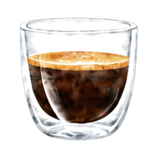 Espresso – Illustration aus der Café Cloud Getränkekarte